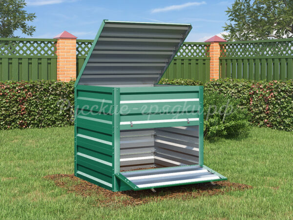 Ящик для компоста с полимерным покрытием 1000л