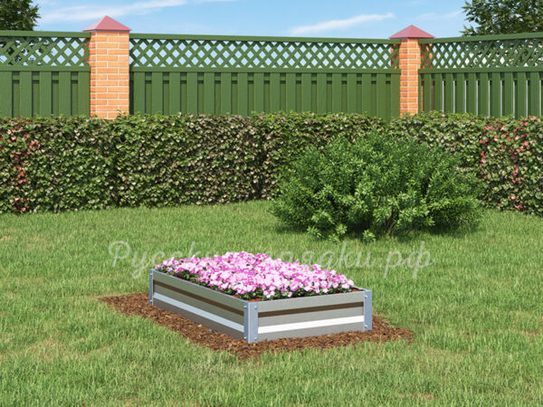 Клумба «Прямоугольная» оцинкованная